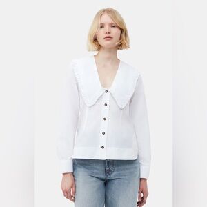 GANNI Collar Button Down Shirt